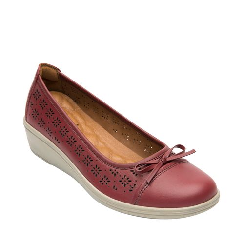 Zapato Mujer Castaña 45608 Rojo