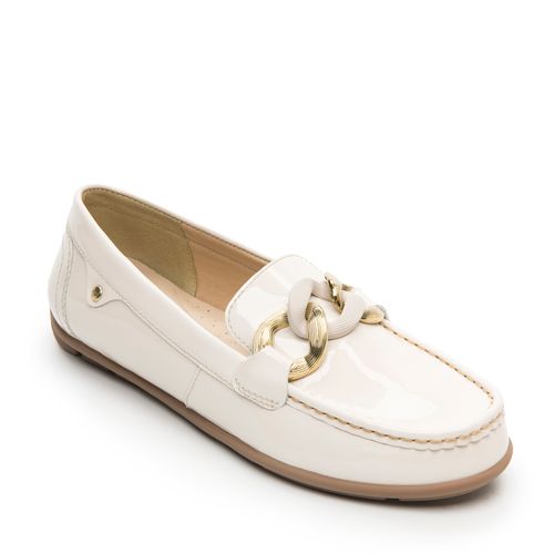 Mocasín Mujer Pamela 124304 Blanco Algodón
