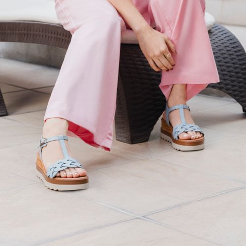 Sandalia Mujer Manaus 127703 Azul