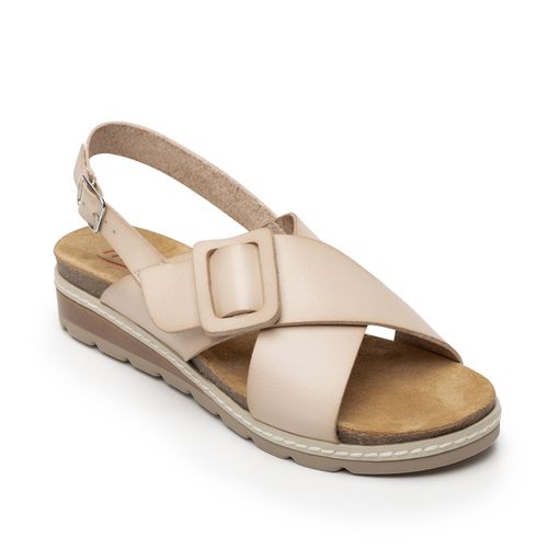 Sandalia Mujer Cassia 129501 Blanco Marfil