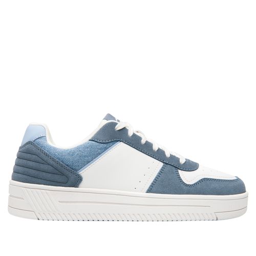 Zapatilla Mujer Inna 131604 Blanca y Azul