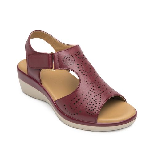 Sandalia Mujer Amapola 116013 Burdeo