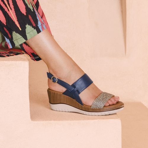 Sandalia Mujer Emily 113325 Azul Marino