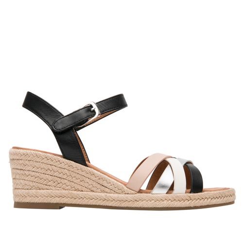 Sandalia Mujer Merida 135402 Negro Y Blanco