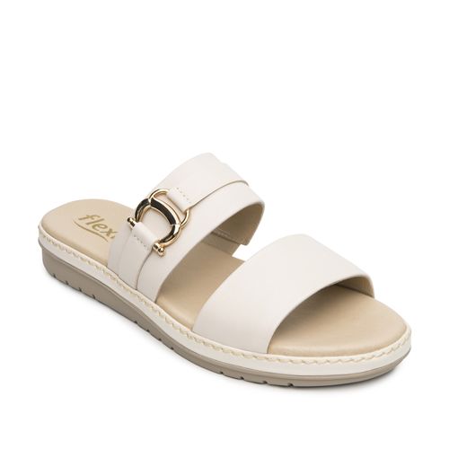 Sandalia Mujer Peonia 100232 Blanco Algodón