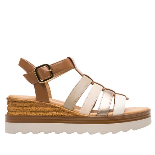 Sandalia Mujer Manaus 127707 Café Multicolor