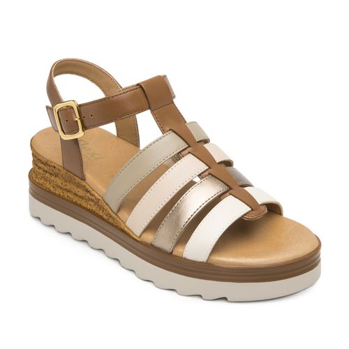 Sandalia Mujer Manaus 127707 Café Multicolor