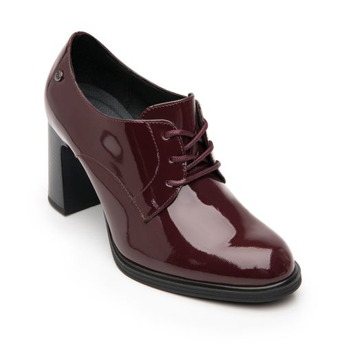 Bootie Mujer Mariela 130610 Burdeo Charol
