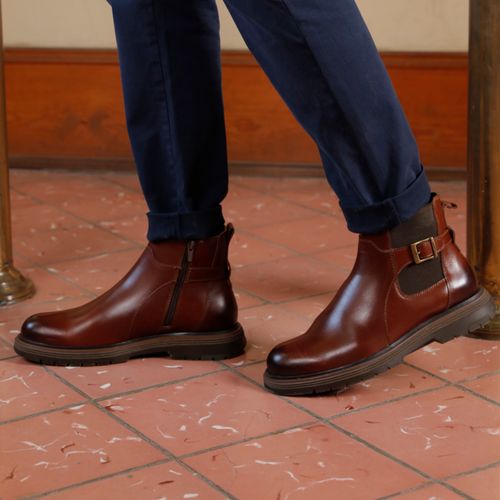 Botín Hombre Kuno 421702 Café Cognac